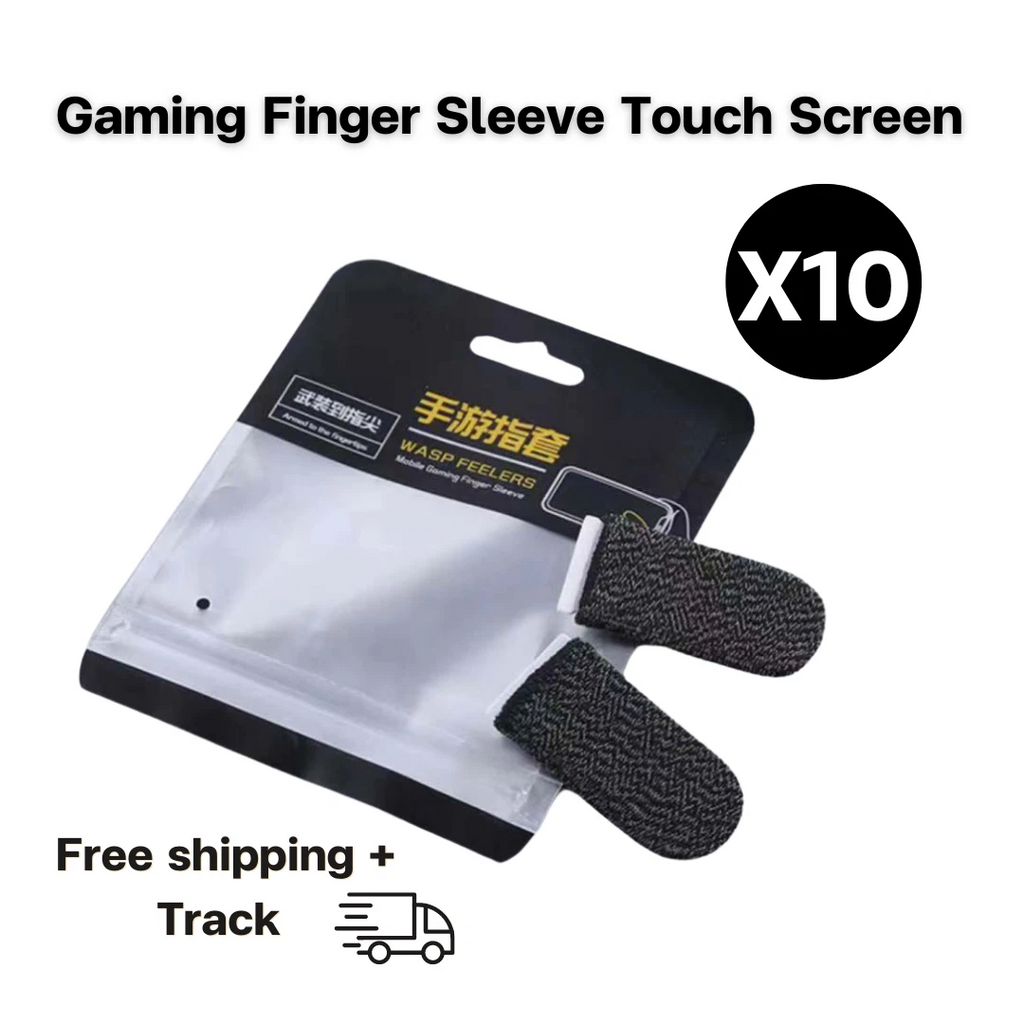 10 Pcs Screen PUBG Gaming Finger Sleeve Game Controller Mobile Sweatproof Gloves