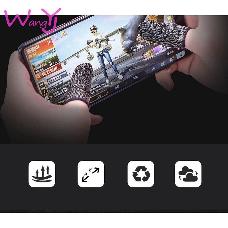 10 Pcs Screen PUBG Gaming Finger Sleeve Game Controller Mobile Sweatproof Gloves