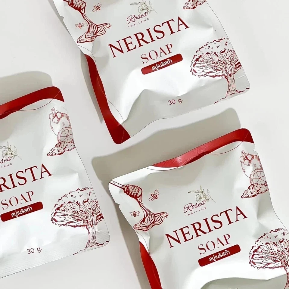 12X Nerista Soap Reduce Acne Blemishes Freckles Fresh Scent Smooth Whitening 30g