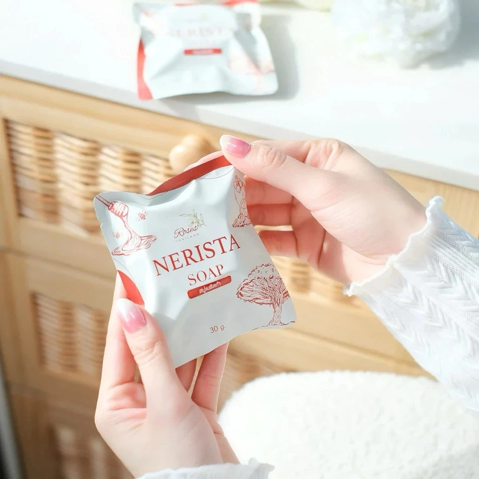 12X Nerista Soap Reduce Acne Blemishes Freckles Fresh Scent Smooth Whitening 30g