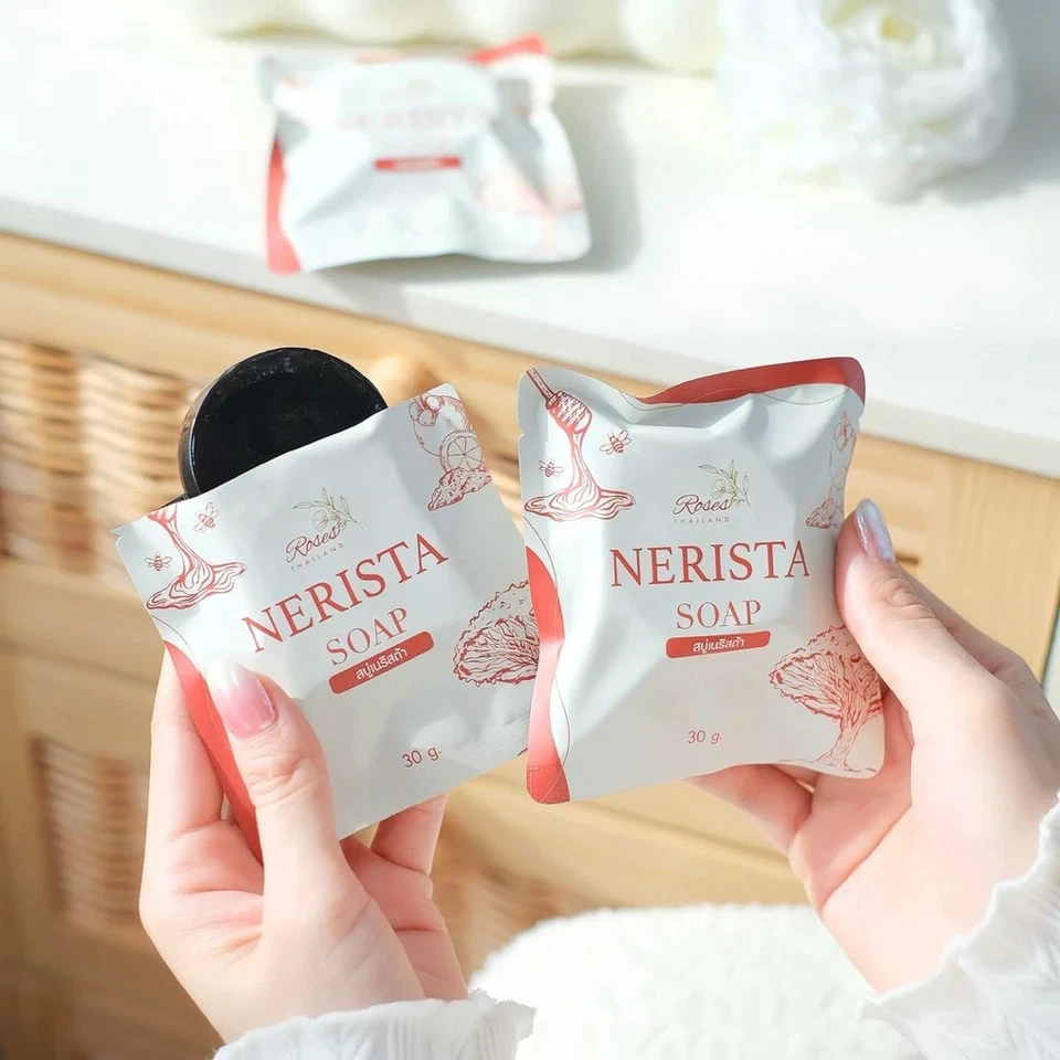 12X Nerista Soap Reduce Acne Blemishes Freckles Fresh Scent Smooth Whitening 30g