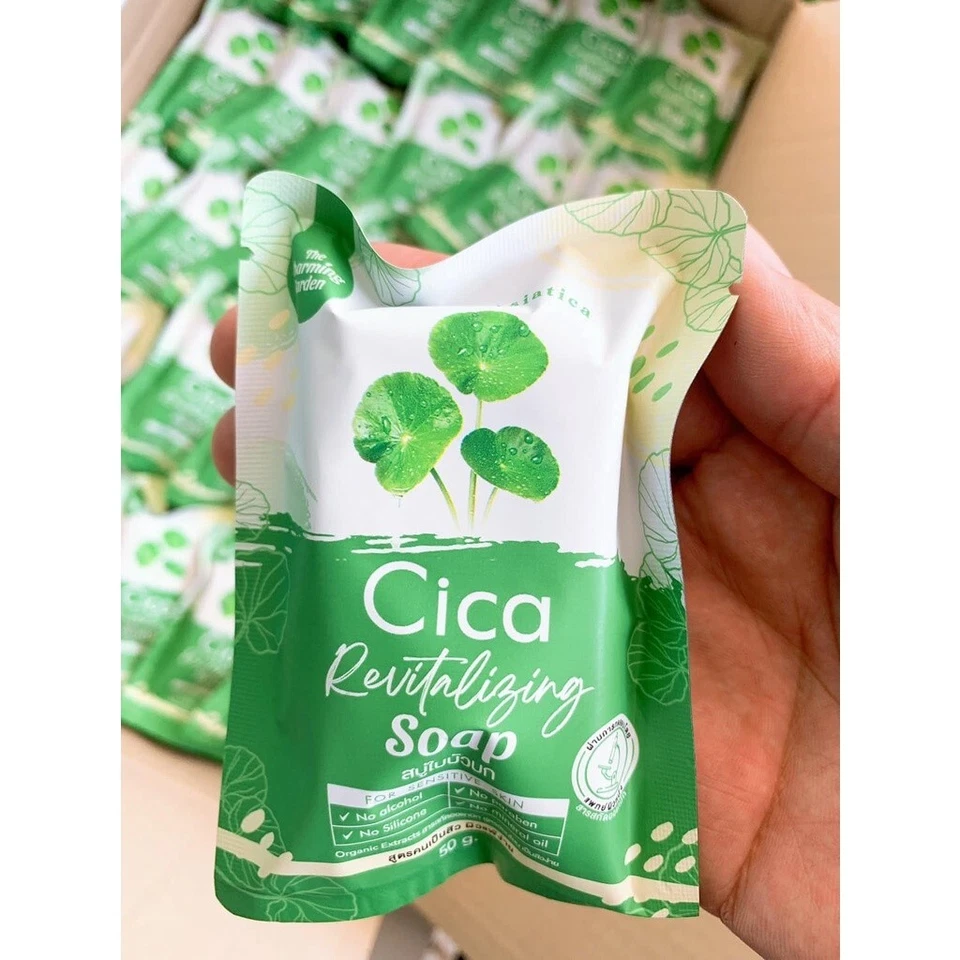 12x Cica Revitalizing Soap Centella asiatica Revitalizing organic extracts 50g