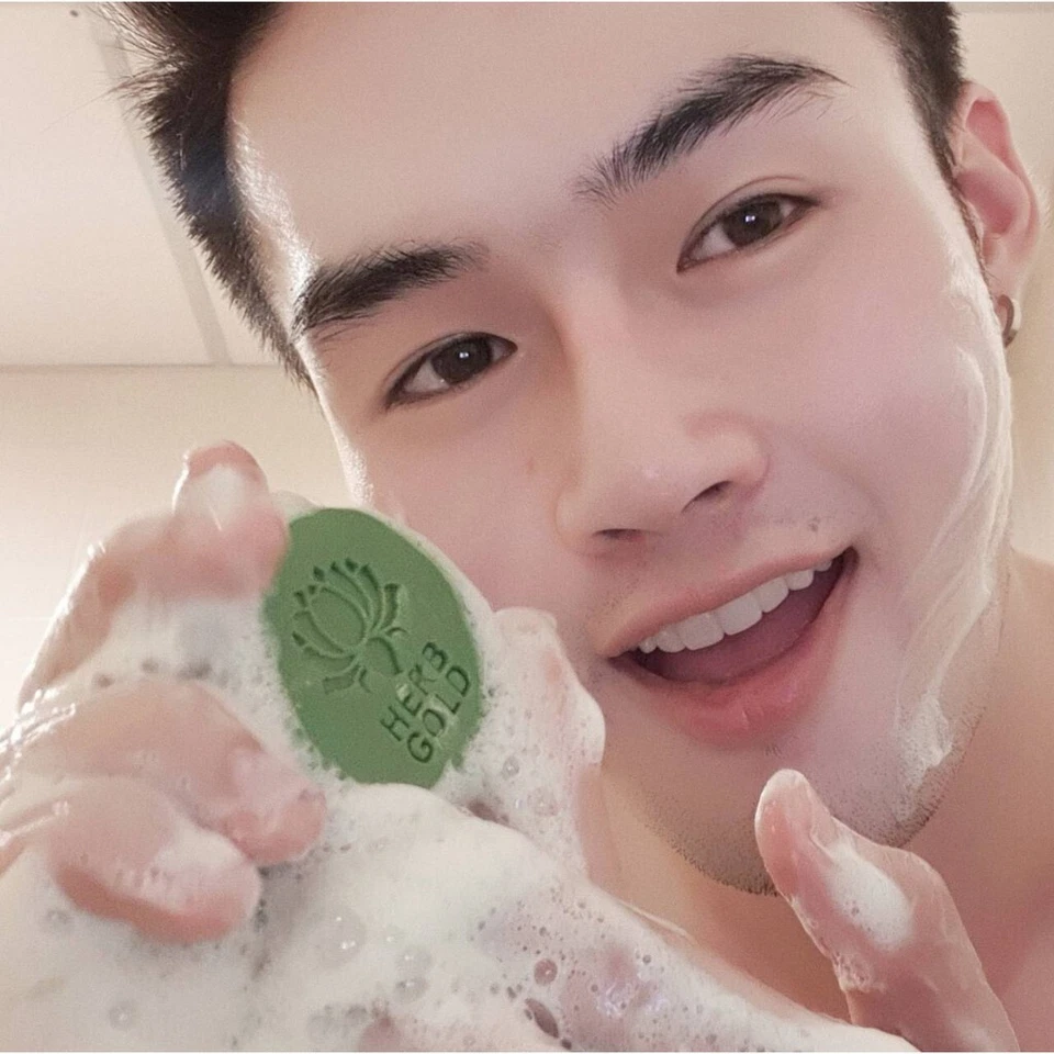 2 Set of Herb Gold Cream Natural All in One Anti Aging Acne Freckles +Soap