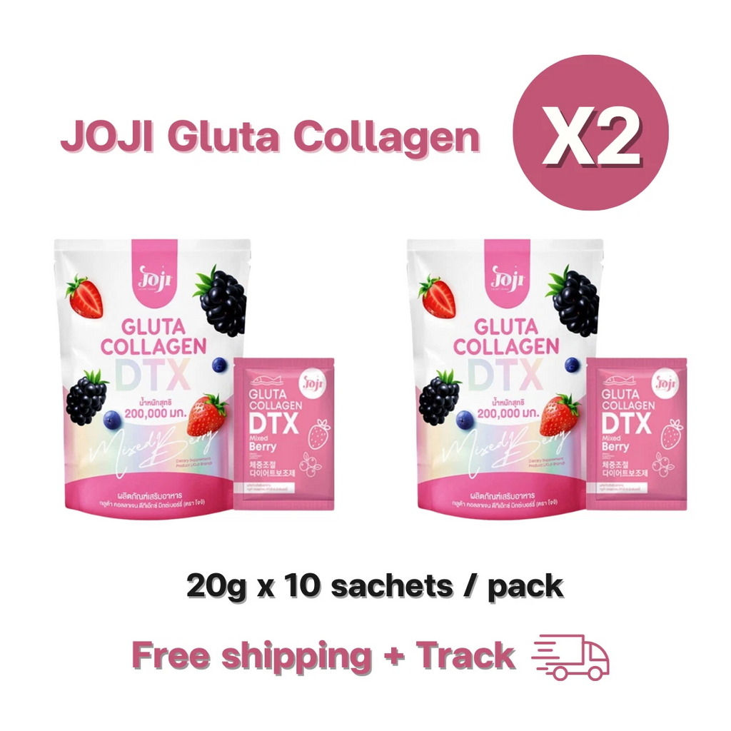 2X JOJI Gluta Collagen DTX Fiber Mixed Berry SECRET YOUNG Skin 200,000 MG Bright