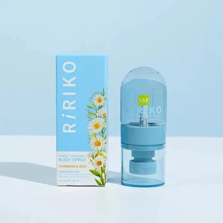 2X Ririko Sweet Caramel Spray Feminine Care Chamomile for Sensitive Skin 35 ml.