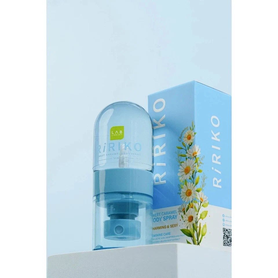 2X Ririko Sweet Caramel Spray Feminine Care Chamomile for Sensitive Skin 35 ml.