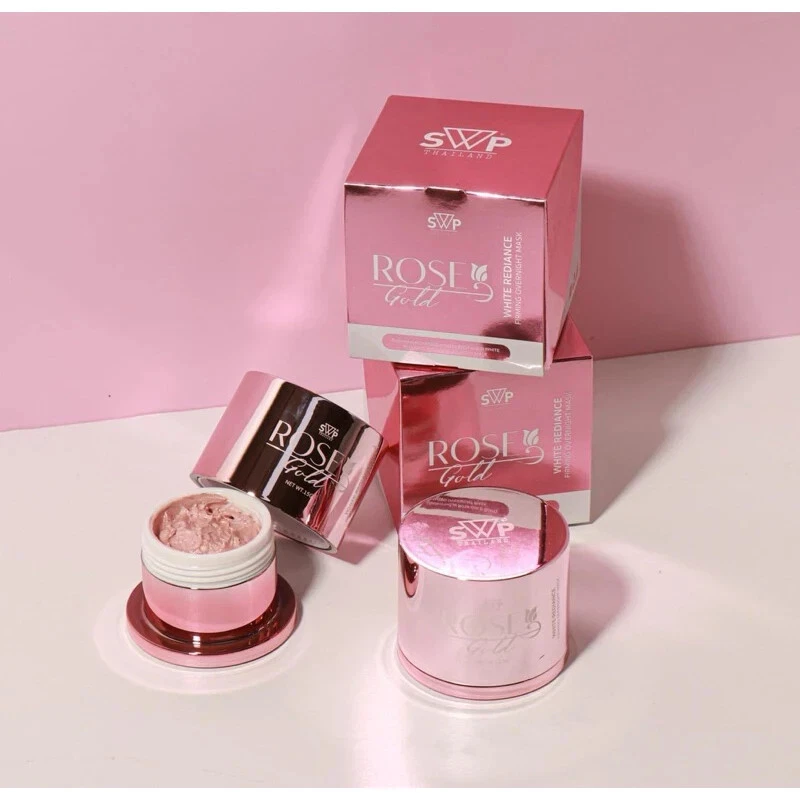 2X SWP Rose Gold White Radiance Firming Overnight Mask Brightening Skin 15g.
