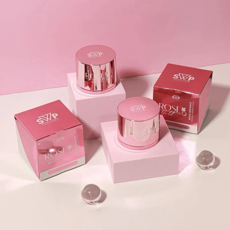 2X SWP Rose Gold White Radiance Firming Overnight Mask Brightening Skin 15g.
