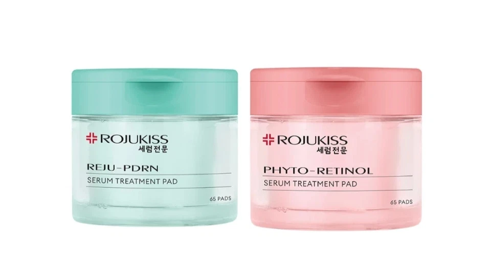 2pcs ROJUKISS Serum Treatment Pad Set Phyto-Retinol + Reju-PDRN Toner & Mask