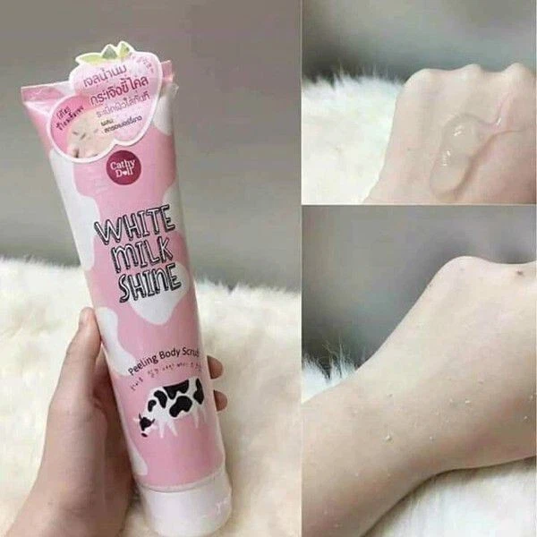 2x CATHY DOLL WHITE MILK SHINE PEELING BODY SCRUB moisture gentle 320 ml.