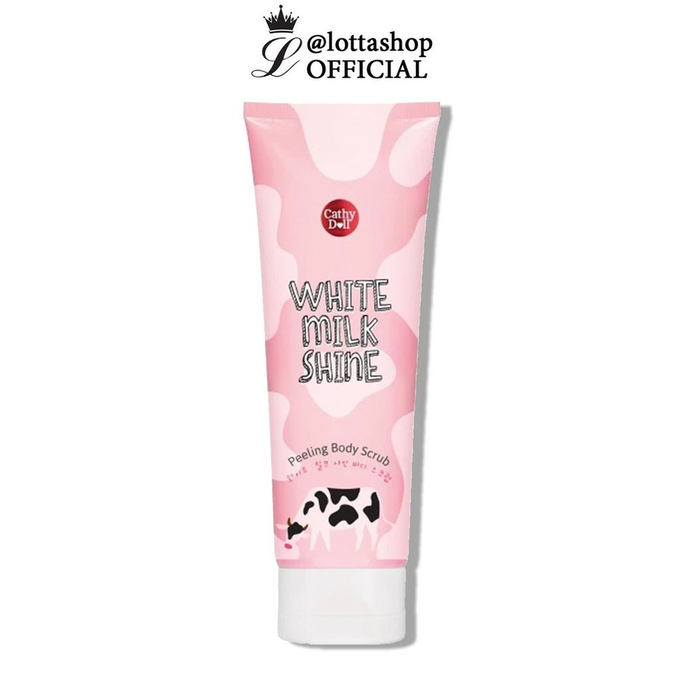 2x CATHY DOLL WHITE MILK SHINE PEELING BODY SCRUB moisture gentle 320 ml.