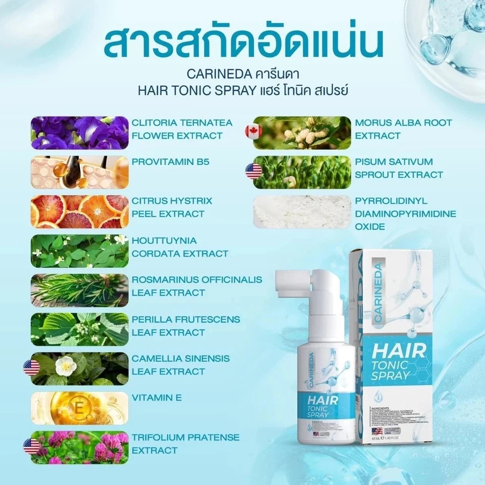 2x Carine hair serum hair loss bald head hair growth reduces hair loss Long 40ml