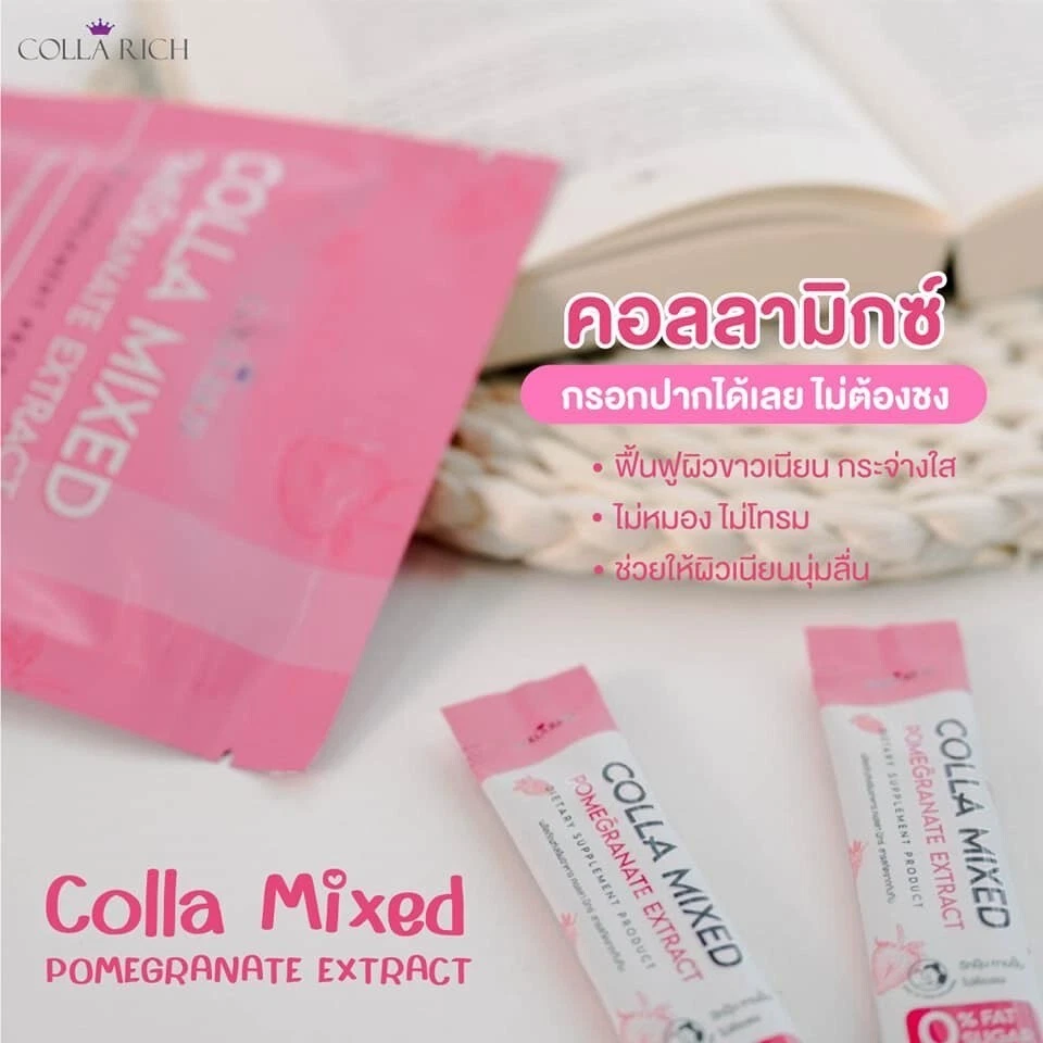 2x Colla Zinc Mixed Colla Mixed Collagen white clear skin bright smooth soft