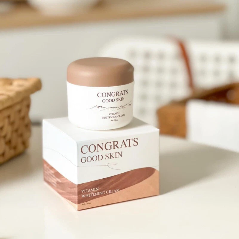 2x Congrats Good Skin Vitamin Body Cream Armpits Brightening Reduce Odor 50 g