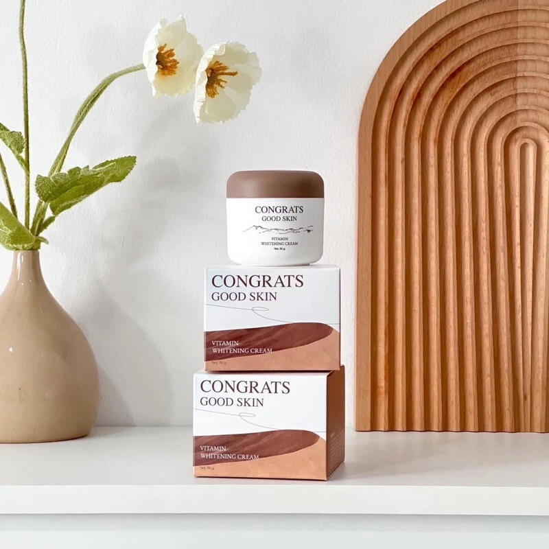 2x Congrats Good Skin Vitamin Body Cream Armpits Brightening Reduce Odor 50 g