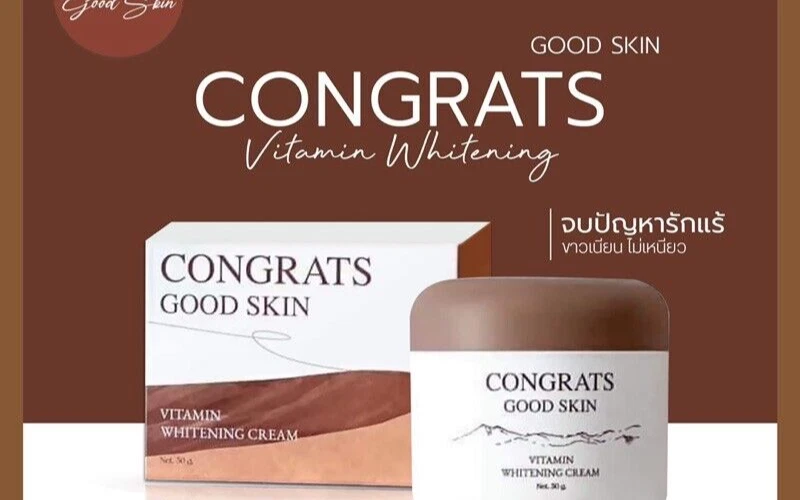 2x Congrats Good Skin Vitamin Body Cream Armpits Brightening Reduce Odor 50 g
