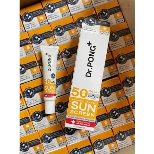 2 x Dr.PONG Hyaluronic Ultra Light Sunscreen with Aquatide SPF50 PA+++