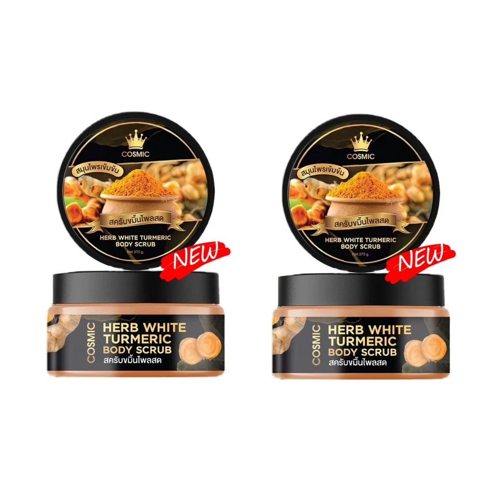 2x Fresh Turmeric Scrub by Cosmic for white bright skin herbs texture smoother