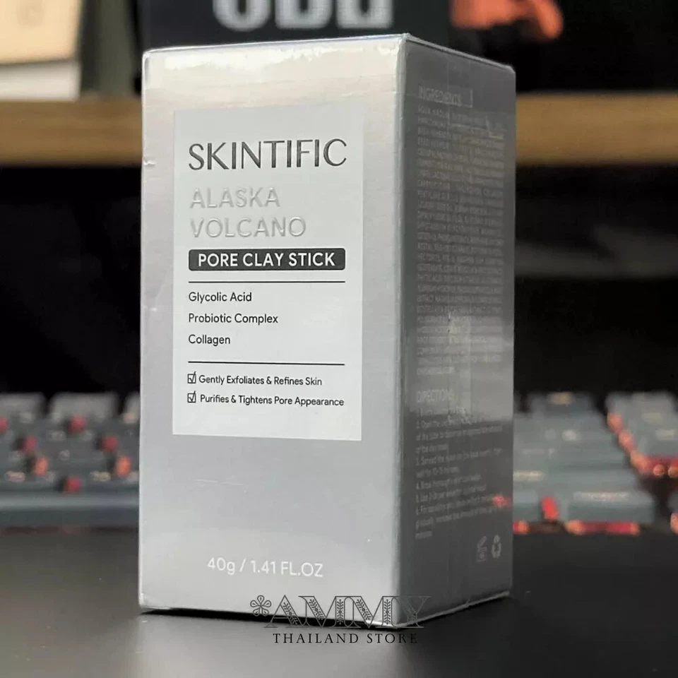2 x SKINTIFIC Alaska Volcano Clay Mask Glycolic Detox Skin Clean Pores Blackhead