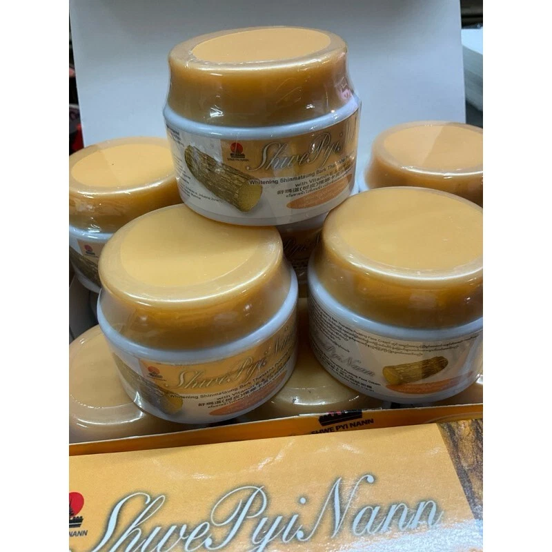 3 Pcs.WHITENING MYANMAR THANAKA CREAM 100% REDUCE ACNE /DARK SPOTS/MALASMA SPF20