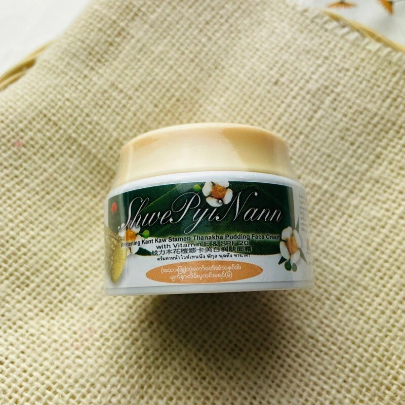 3 Pcs. Whitening Myanmar THANAKA+KANT KAW Cream Reduce Acne,Dark,Malasma,Freckle