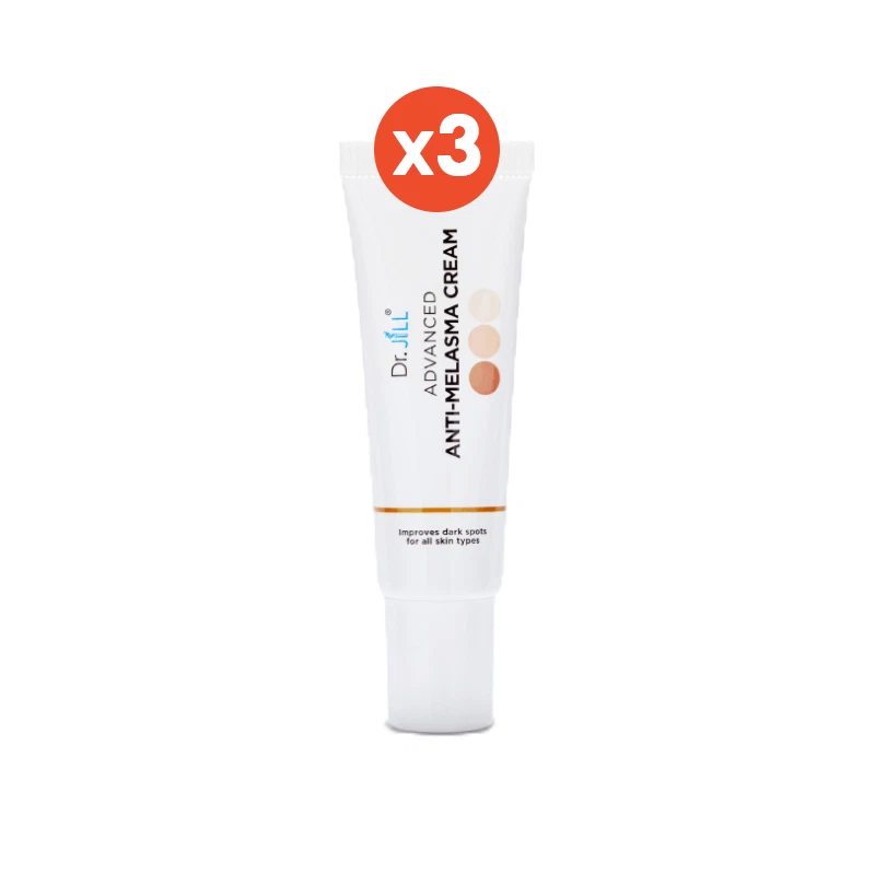 3X Dr.Jill Advanced Melasma Cream 15 Ml. Reduce Blemishes, Freckles, Dark Spot