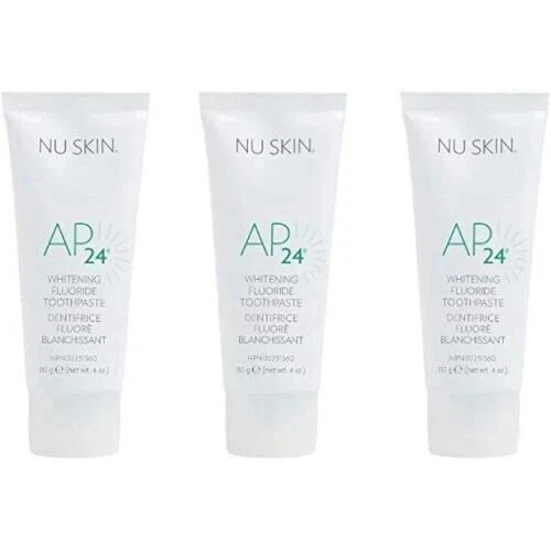 3X Nu Skin AP-24 NuSkin AP24 Whitening Fluoride Toothpaste 110g 4oz AUTHENTIC