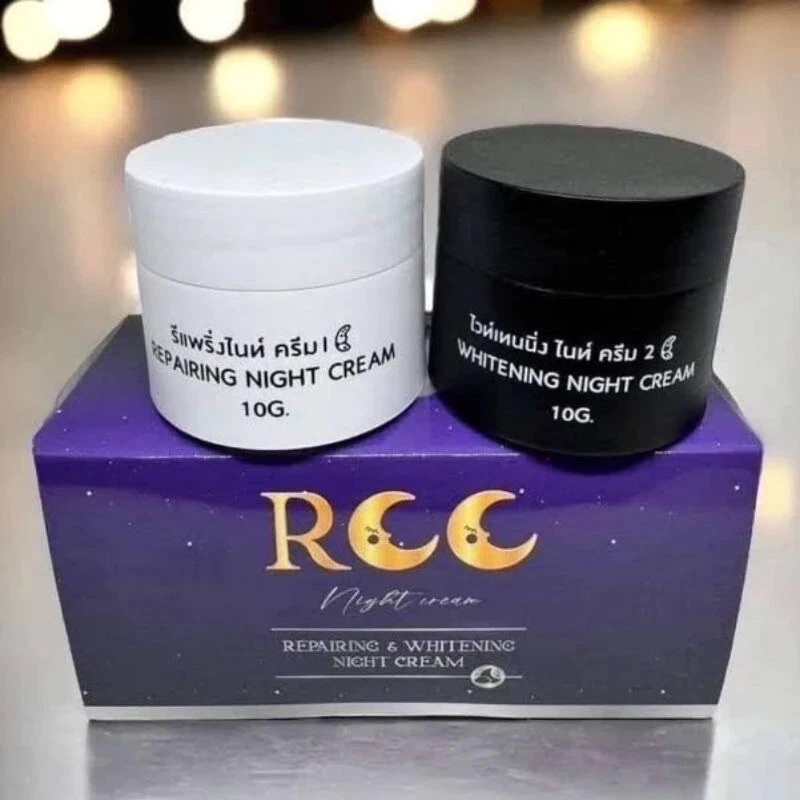 3 X RCC Night Cream Repairing Smooth Skin Tighten Reduce Acne Dark Spot