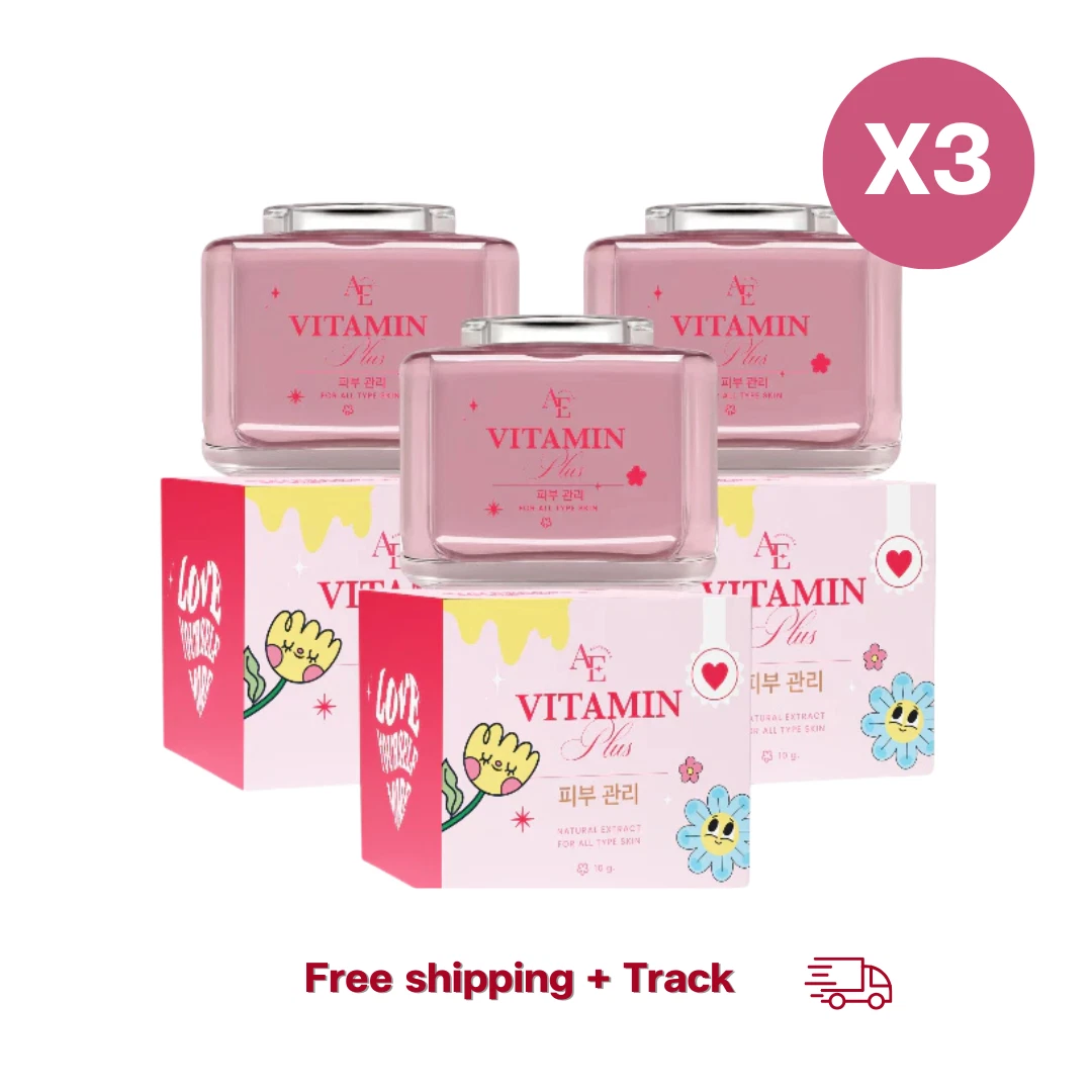 3x ANNYEONG E Vitamin Plus Cream 10g Brightening Moisturizing Facial Cream