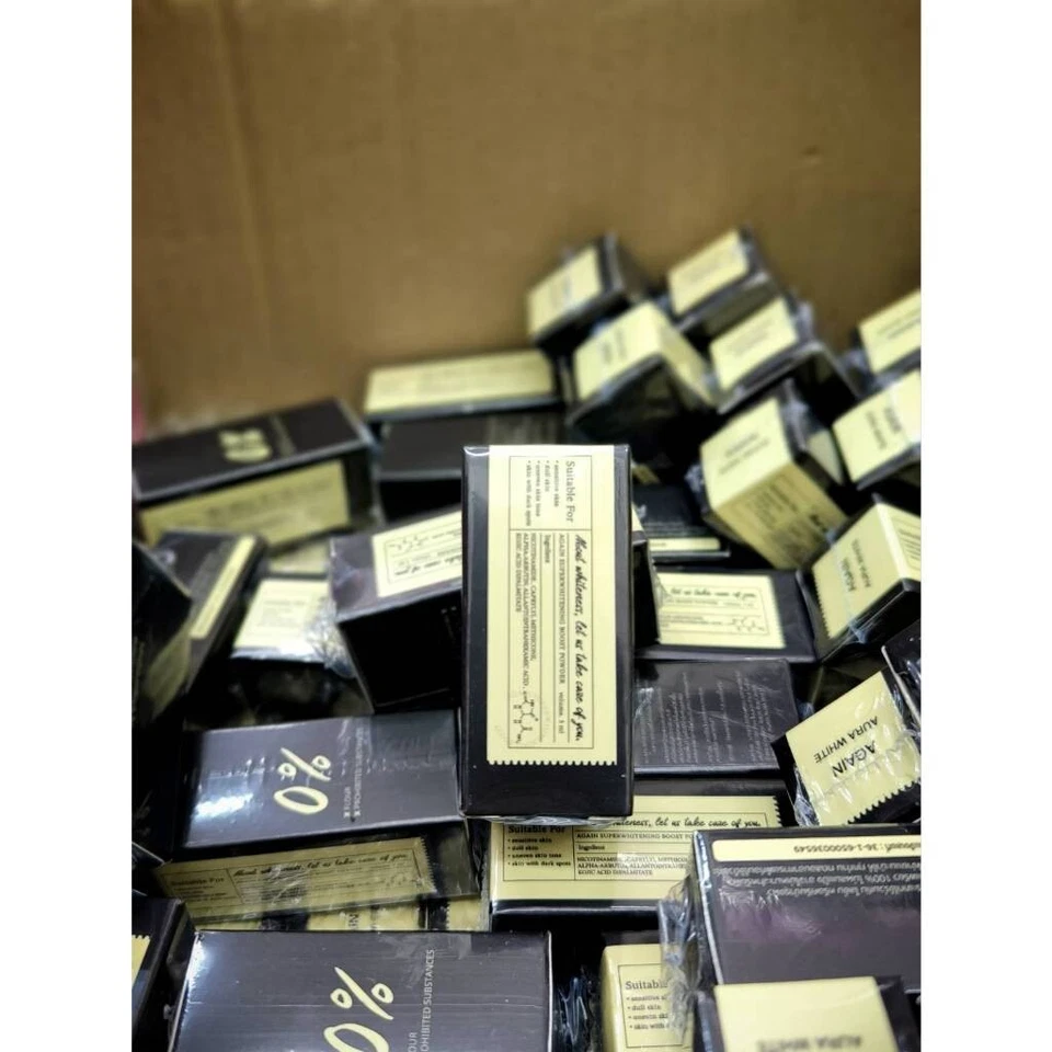 3x Again Aura White Powder Super Brightening Boost Skin Reduce Dark Spots 5 g