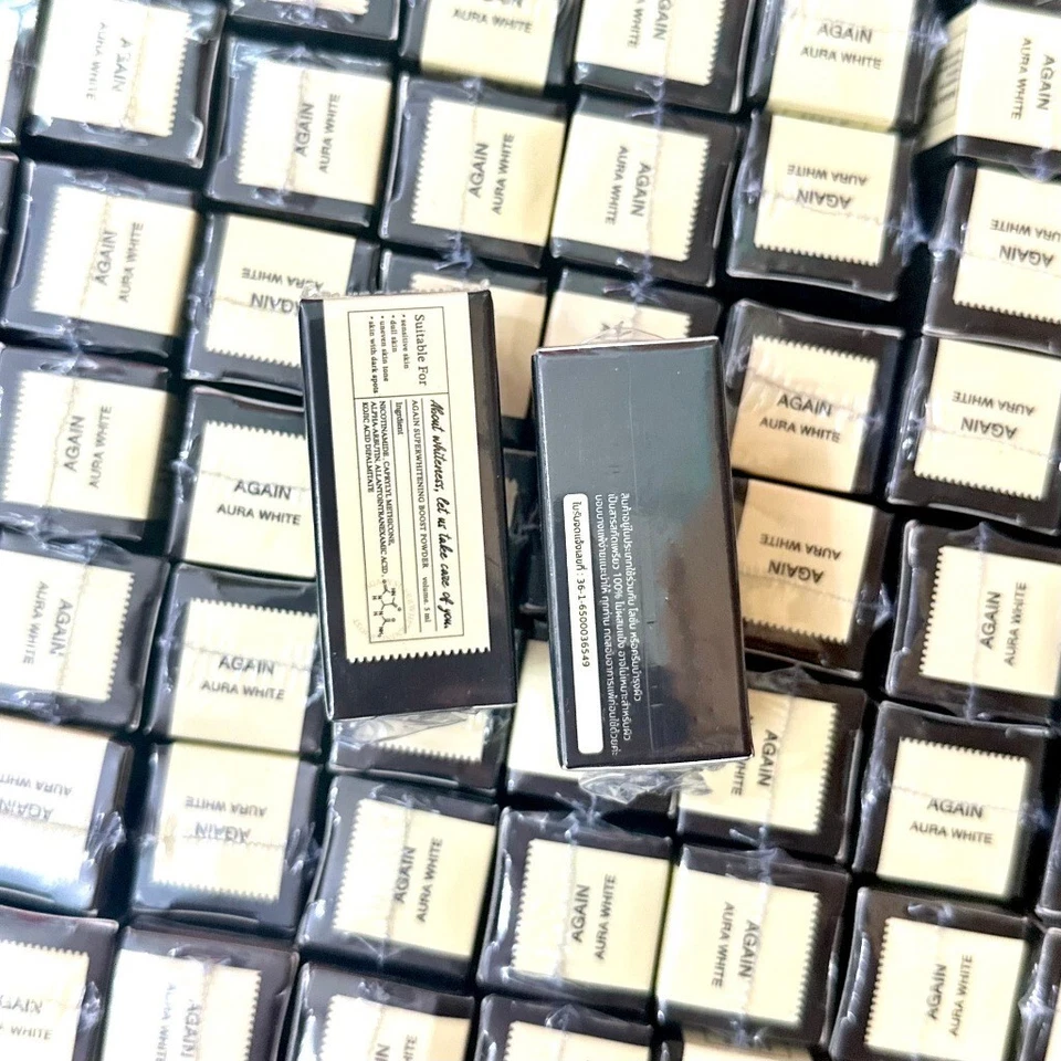 3x Again Aura White Powder Super Brightening Boost Skin Reduce Dark Spots 5 g