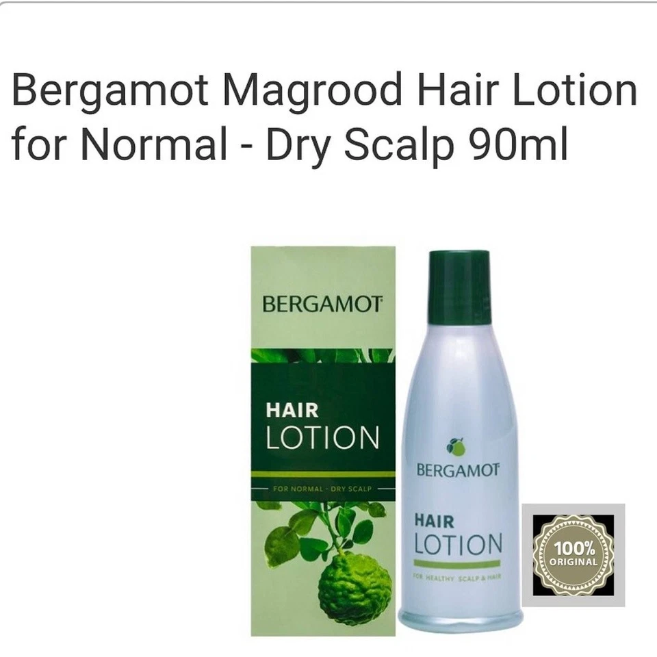 3 x BERGAMOT Hair Lotion Reduce Scalp Inflammation Scalp Itchiness Dandruff 90ml