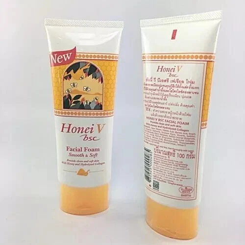 3x HONEI V FACIAL FOAM BSC clean smooth soft moisturized skin radiant youthful