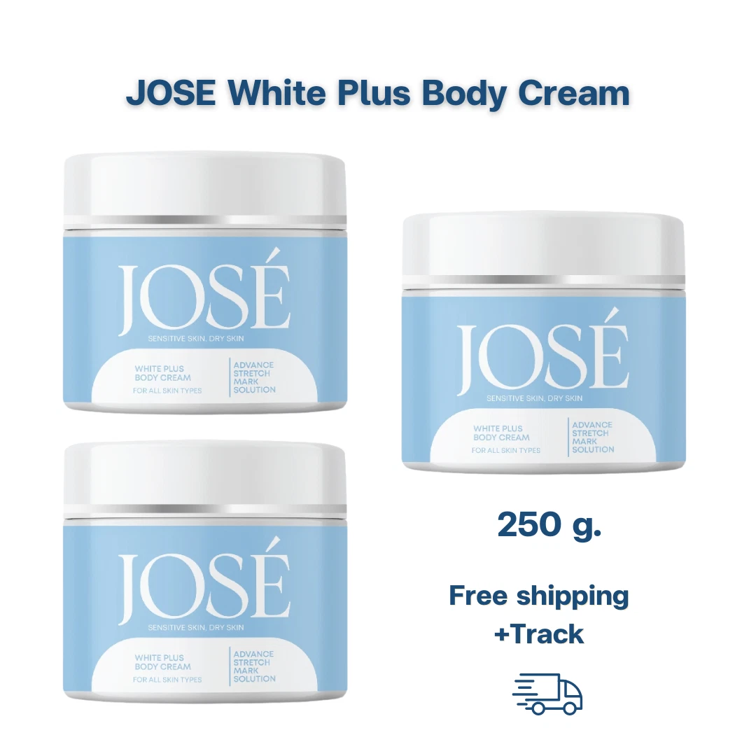 3x Jose White Plus Body Cream lotion for smooth stomach skin care mother's cream