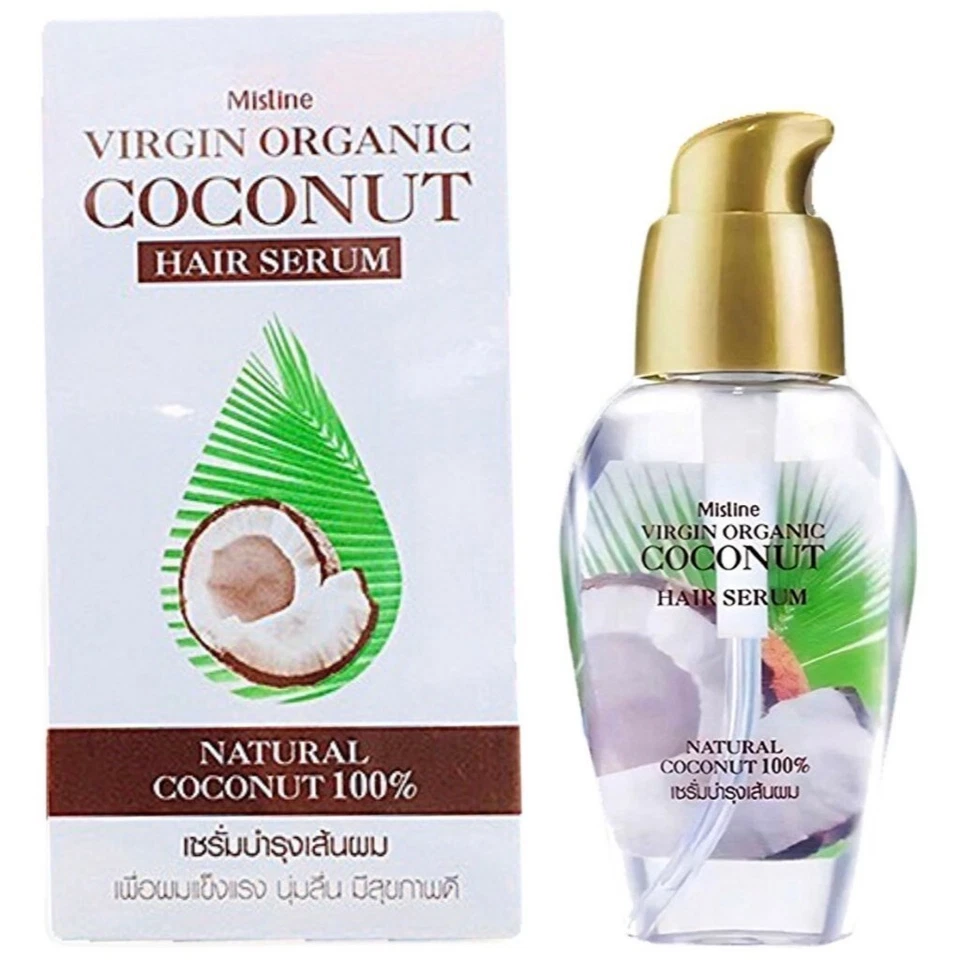 3 x Mistine Virgin Organic Coconut Hair Serum 35 ml.