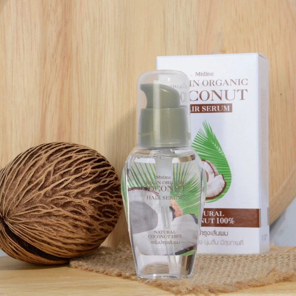 3 x Mistine Virgin Organic Coconut Hair Serum 35 ml.