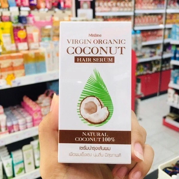 3 x Mistine Virgin Organic Coconut Hair Serum 35 ml.