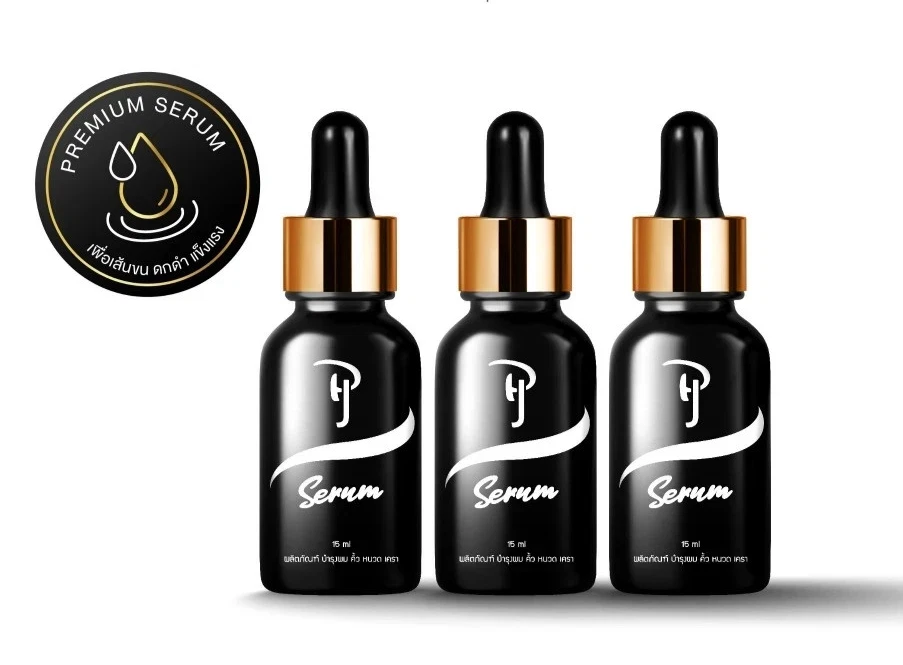 3x PJ Serum Nourishes Hair Mustache Eyebrows Beard Sideburns nourish hair 15ml