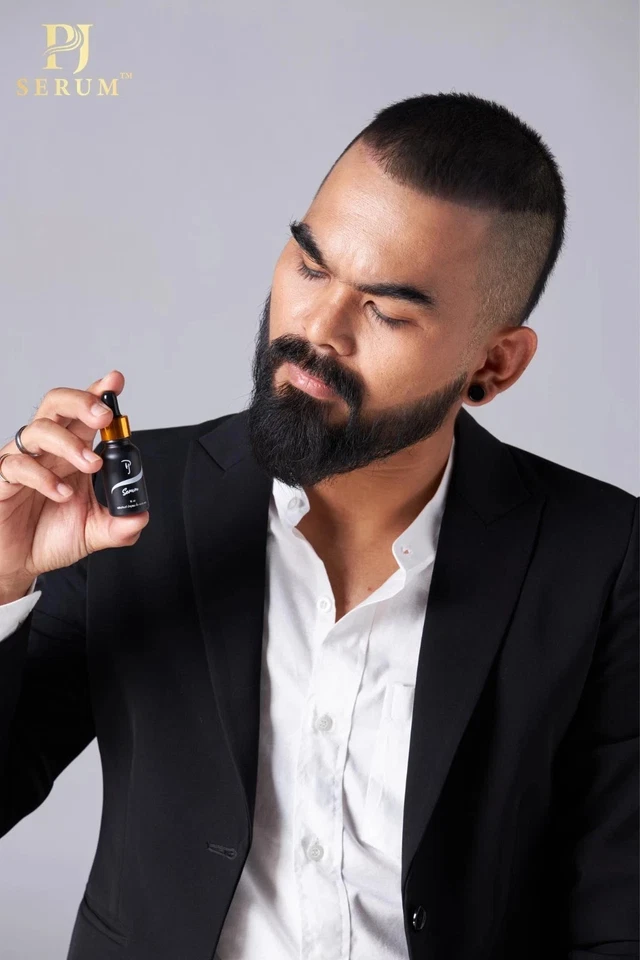 3x PJ Serum Nourishes Hair Mustache Eyebrows Beard Sideburns nourish hair 15ml